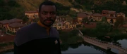 Geordi watches a sunrise