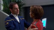 Archer with T'Pol before his speech