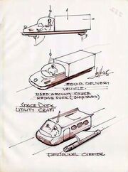 Class F shuttlecraft design origins by Matt Jefferies