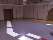 Der Sekundärhangar der Enterprise-D