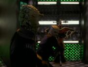 Jem'Hadar youth battles hologram