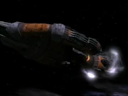 Das Krenim-Schiff nach Veränderung der Zeitlinie.