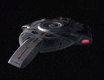 USS Defiant (NX-74205), quarter view