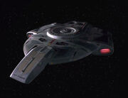 USS Defiant (NX-74205), quarter view