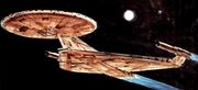 USS Enterprise, Planet of the Titans, fore