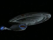 USS Voyager with ablative generators equipped - ventral view