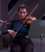 Female violin player