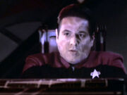 Chakotay hit by plasma surge