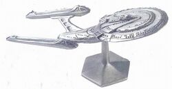 Rawcliffe's RF16 USS Enterprise-E miniature, sold through Communicator