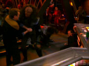 O'Brien saves himself from a Klingon