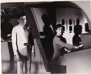 ... as an Enterprise crewmember with Walter Koenig