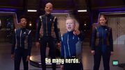 Star Trek Discovery primary cast thanking the ''Nerds''