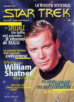 First issue Star Trek: La Rivista Ufficiale cover, December 1997...