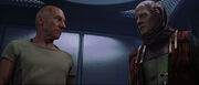 Picard convinces Gallatin