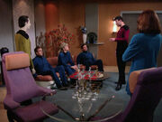 Riker briefs defrosted Humans