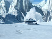 USS Voyager crashes in snow