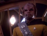 Worf aboard DS9