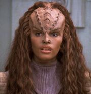 Ba'el: 50% Klingon (mother) 50% Romulan (father)