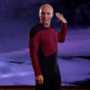 Beta Renner cloud talks through Picard