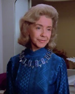 Anne Jameson wearing a necklace