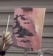 An unfinished painting by Data (TNG: "In Theory")