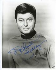 DeForest Kelley autographe