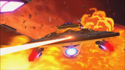 USS Titan firing phasers