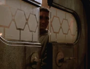 A door on a planet in the Delta Quadrant