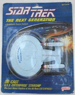 Packaged die-cast USS Enterprise-D