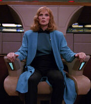 Beverly Crusher in command, 2367