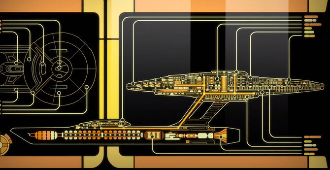 Master systems display of the California-class USS Cerritos