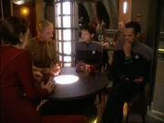 Kira Nerys, Odo, Ezri Dax, and Julian Bashir