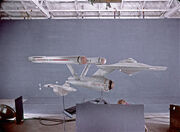 DY-100 and USS Enterprise studio models filmed at Film Effects of Hollywood