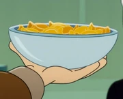 A bowl of butterscotch candies