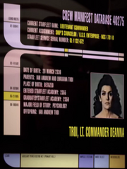 Deanna Troi personnel file, remastered