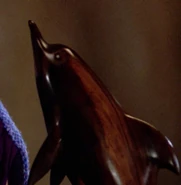 Harry Bernard's sculpture of a dolphin in 2364 (TNG: "When The Bough Breaks")