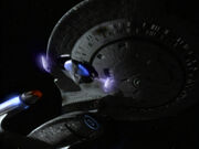 Jem'Hadar fighter prepares to ram the Odyssey