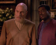 Picard and La Forge with beards