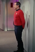 Enterprise operations officer "Space Seed", "This Side of Paradise", "I, Mudd" (uncredited)
