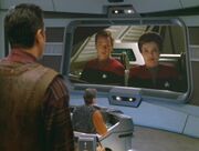 Janeway Hologramm entdeckt die Rebellion