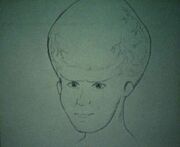 star trek big brain alien Talosian sketch