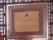 USS Prometheus dedication plaque, Nebula class