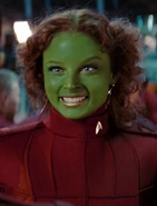 Gaila (Orion).jpg (335 KB) A red-haired green Orion female in the alternate reality