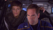 Archer and T'Pol in a shuttlepod