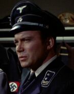 Kirk in Gestapo lieutenant uniform with gold pip