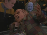 Miles O'Brien attacks Quark