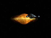 USS Voyager follows the ellipse