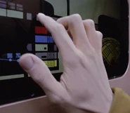 Hand double for Brent Spiner TNG: "Datalore" (uncredited)