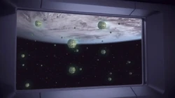 Cloaked romulan minefield