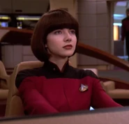 Female conn ensign, early 2369.jpg (99 KB) Starfleet ensign Star Trek: The Next Generation Recurring character (uncredited)